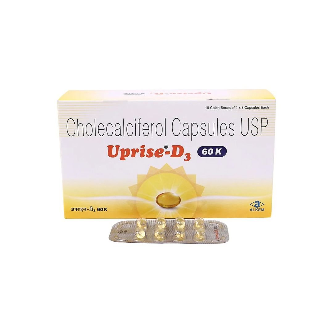 Uprise-D3 60K Capsules (Weekly Vitamin D3 60,000 IU)